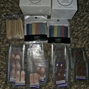 Color Street Nail Strips Collection with Neutral and Glitter Tones
